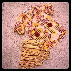 Boho/Indian-inspired toddler floral tunic dress